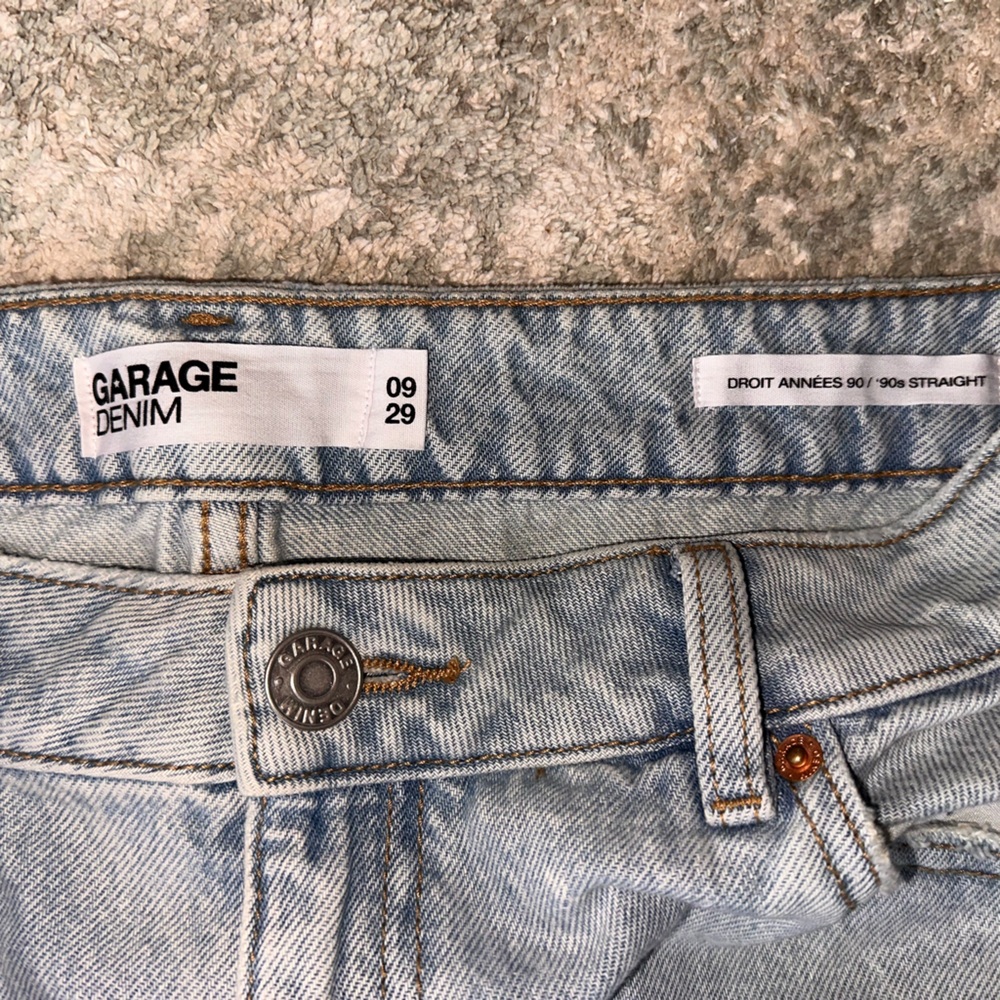 DROIT ANNEES 90/ 90s STRAIGHT Garage Denim Jeans - Picture 5 of 5